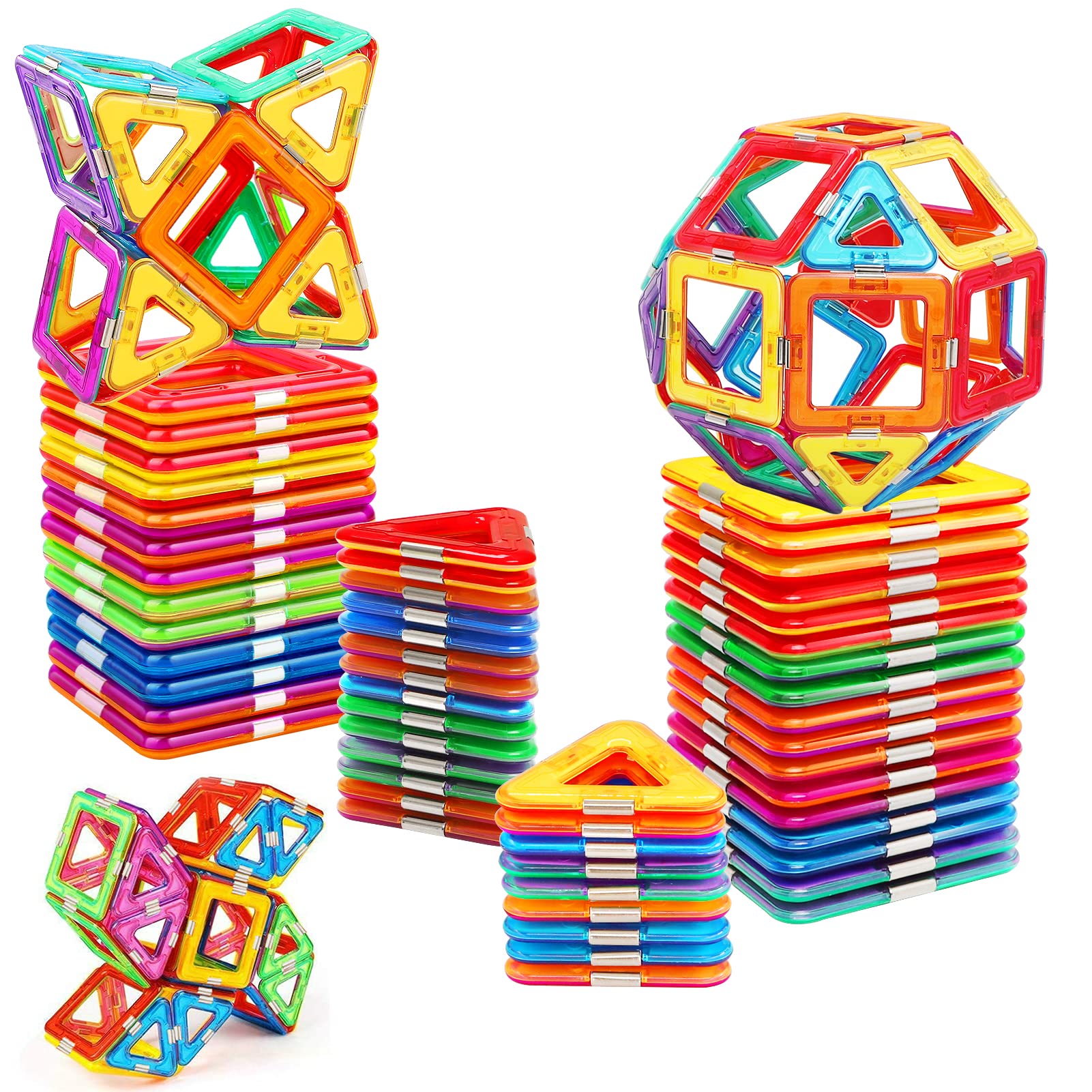 HQXBNBY 40-Piece Magnetic Tiles