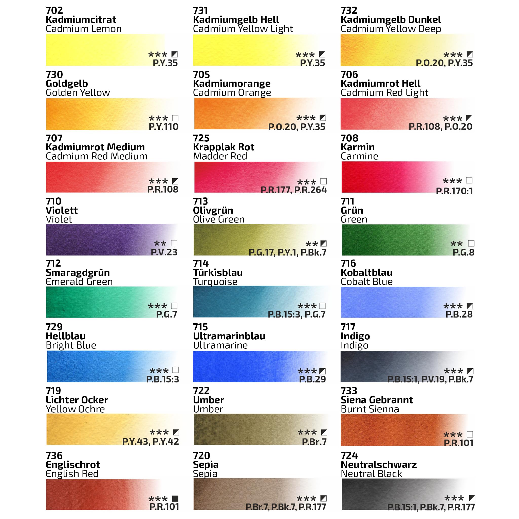 Acquerelli Professionali – 24 x 10 ml Tubetto Set Acquerelli | Acquarelli per Dipingere Portatili | Kit Acquarelli Professionali Adulti