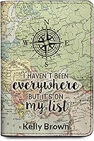 Vista 83 de Wanderlust - Soporte para pasaporte de cuero para mujer