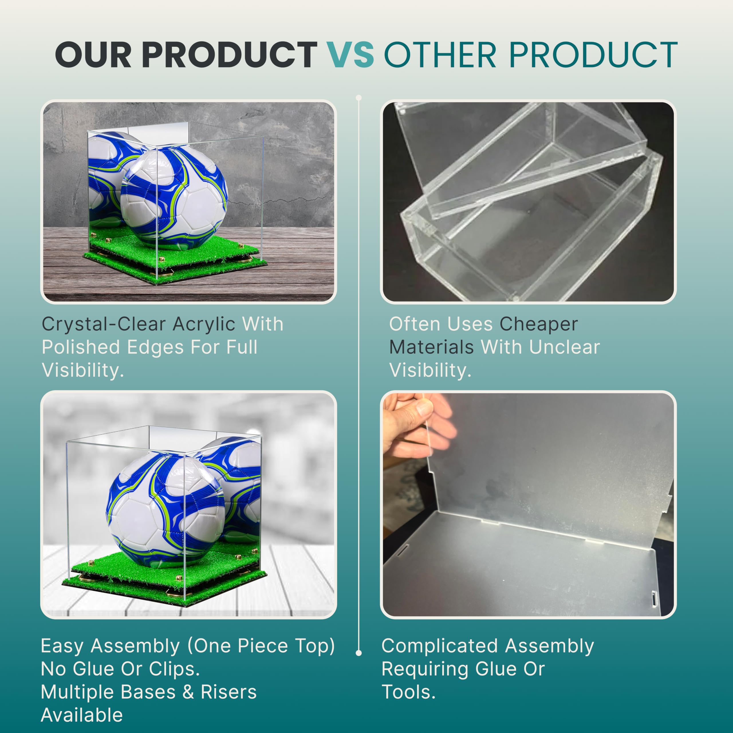 Amazon.co.jp: Better Display Cases アクリルサッカーボール