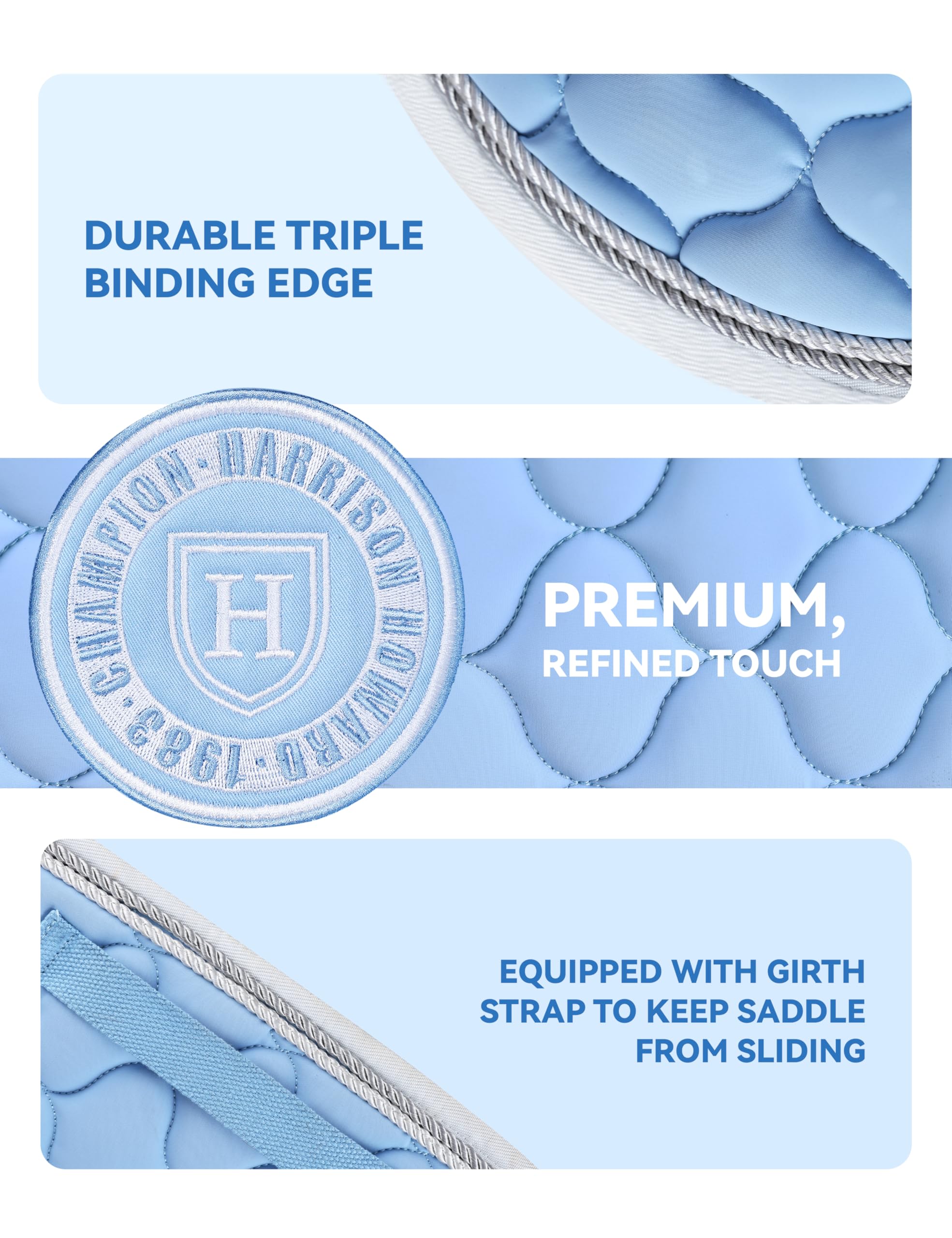 Harrison Howard Sottosella multiuso Equestrian, sottosella inglese ad alte prestazioni con assorbimento degli urti superiore