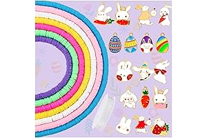 ZAUGONTW Easter Clay Beads - 2400 pcs Array of Easter Charms