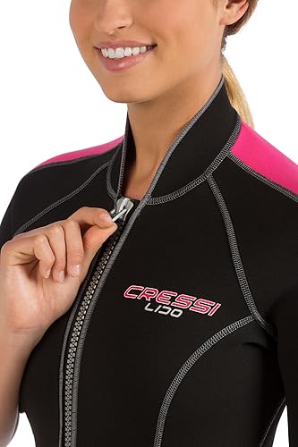Miniatura 4 de Cressi Traje de neopreno corto con cremallera frontal para mujer, para surf, esnórquel, buceo -Lido Short Lady