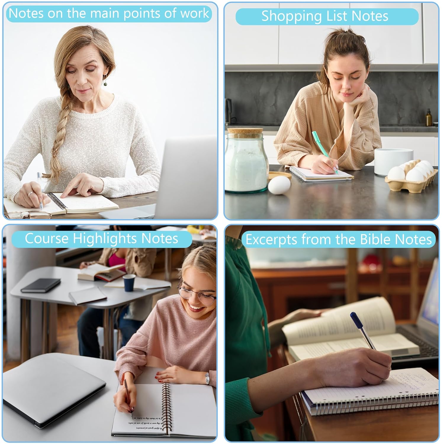 OSLYSOF Coquette Cherry Gifts Spiral Notebook, Trendy Cheetah Print Bow Notebooks for Note Taking, Preppy Funky Cherry Journal gifts for women, Aesthetic Journal 5.5x8.3 Inch with 164 Pages - Image 6