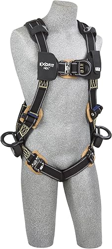 Miniatura 2 de 3M DBI-SALA ExoFit NEX 1113333 - Arnés de escalada con arco de cuerpo completo, 4 anillos en D de alumbre recubiertos de PVC, tela Nomex/Kevlar,