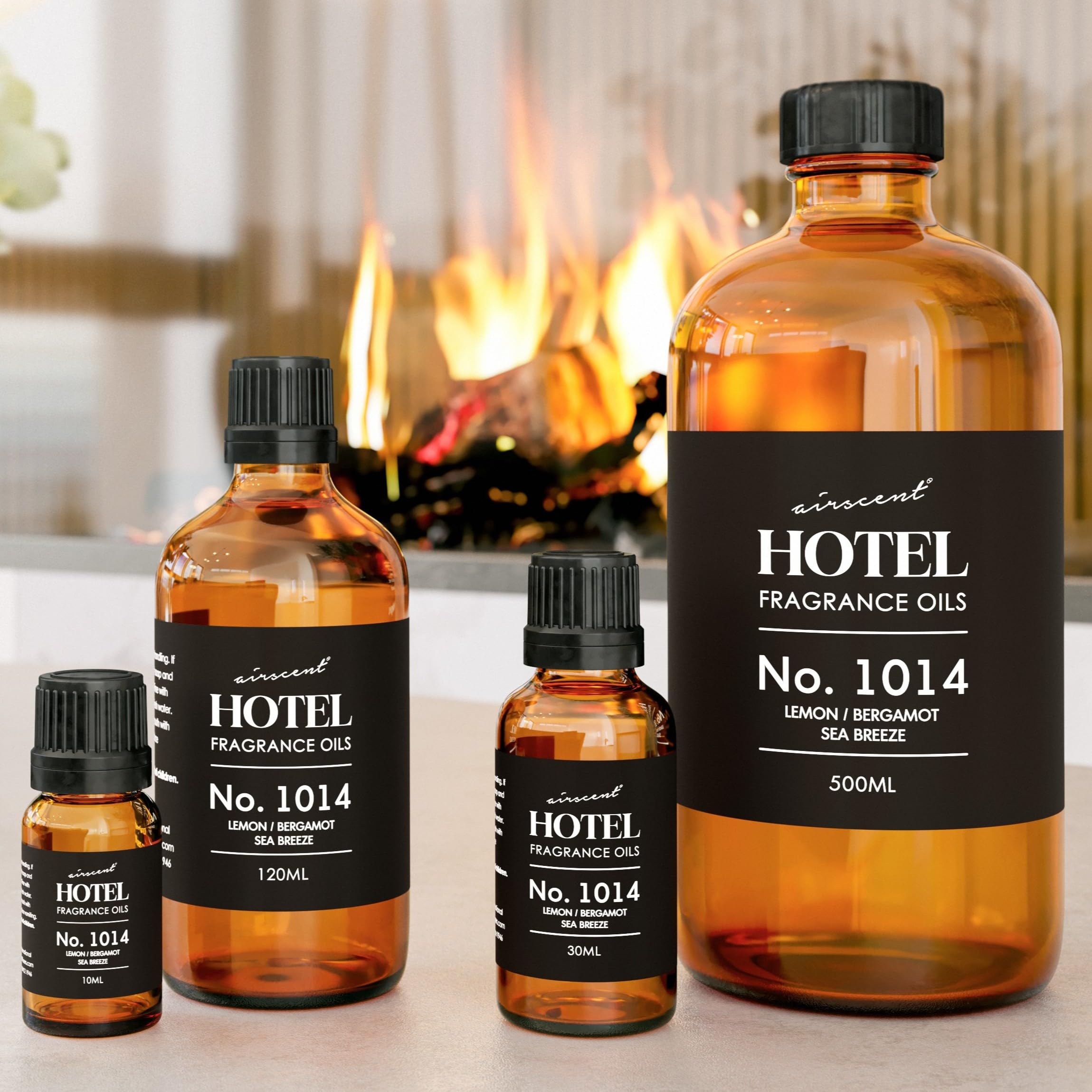 AirScent Hotel Diffuser Oil Inspired by The Ritz Carlton Hotel Scent - Premium Duftöl Nr. 1014 für Ultraschall und Wasserlose Diffusoren und Basteln - 10ml, 10.1 ml Glas Tropfflasche