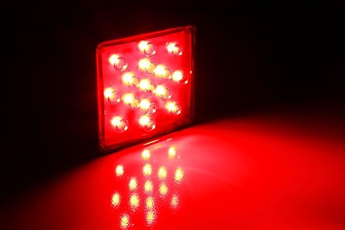 Miniatura 5 de Luz de freno iJDMTOY de 12 LED, superbrillante, para enganche de remolque, compatible con receptor de tamaño estándar de 2 pulgadas de remolque y