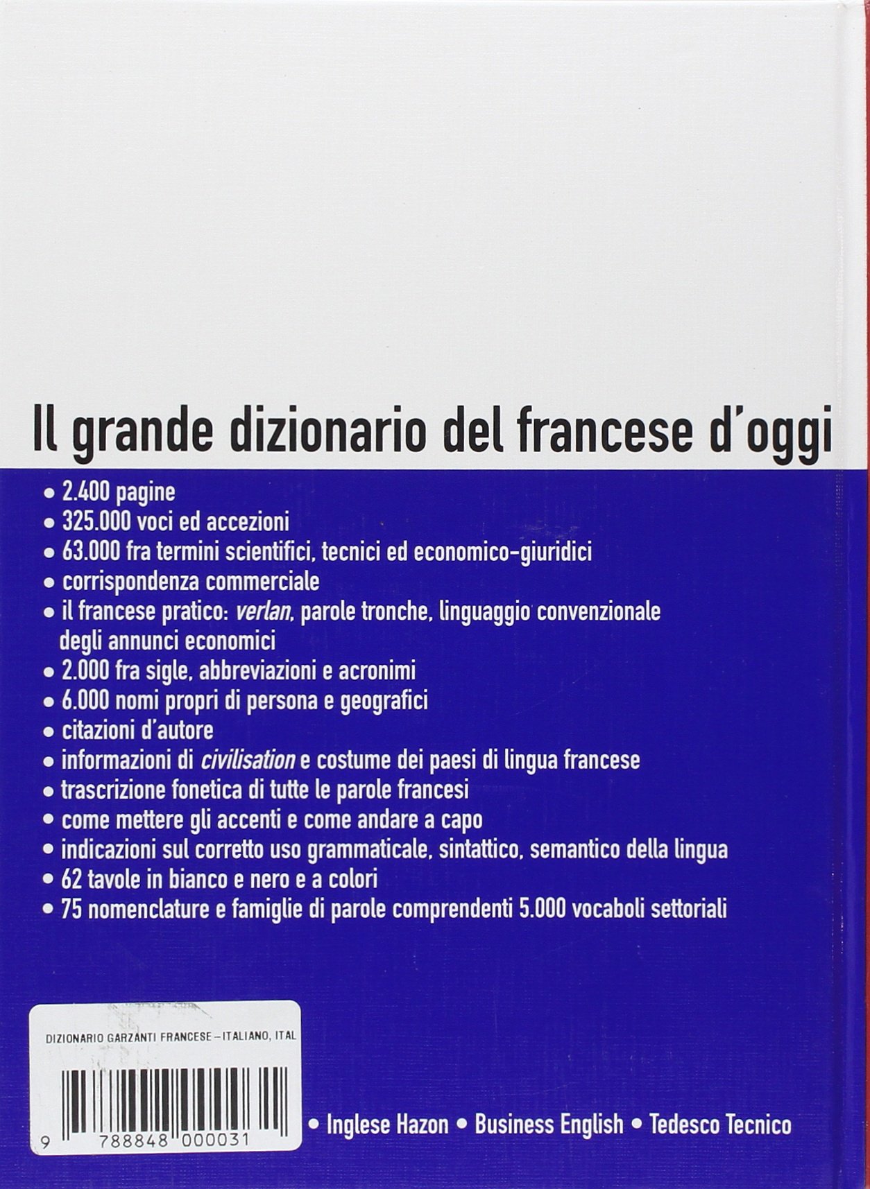Dizionario Garzanti francese-italiano, italiano-francese. Con CD-ROM