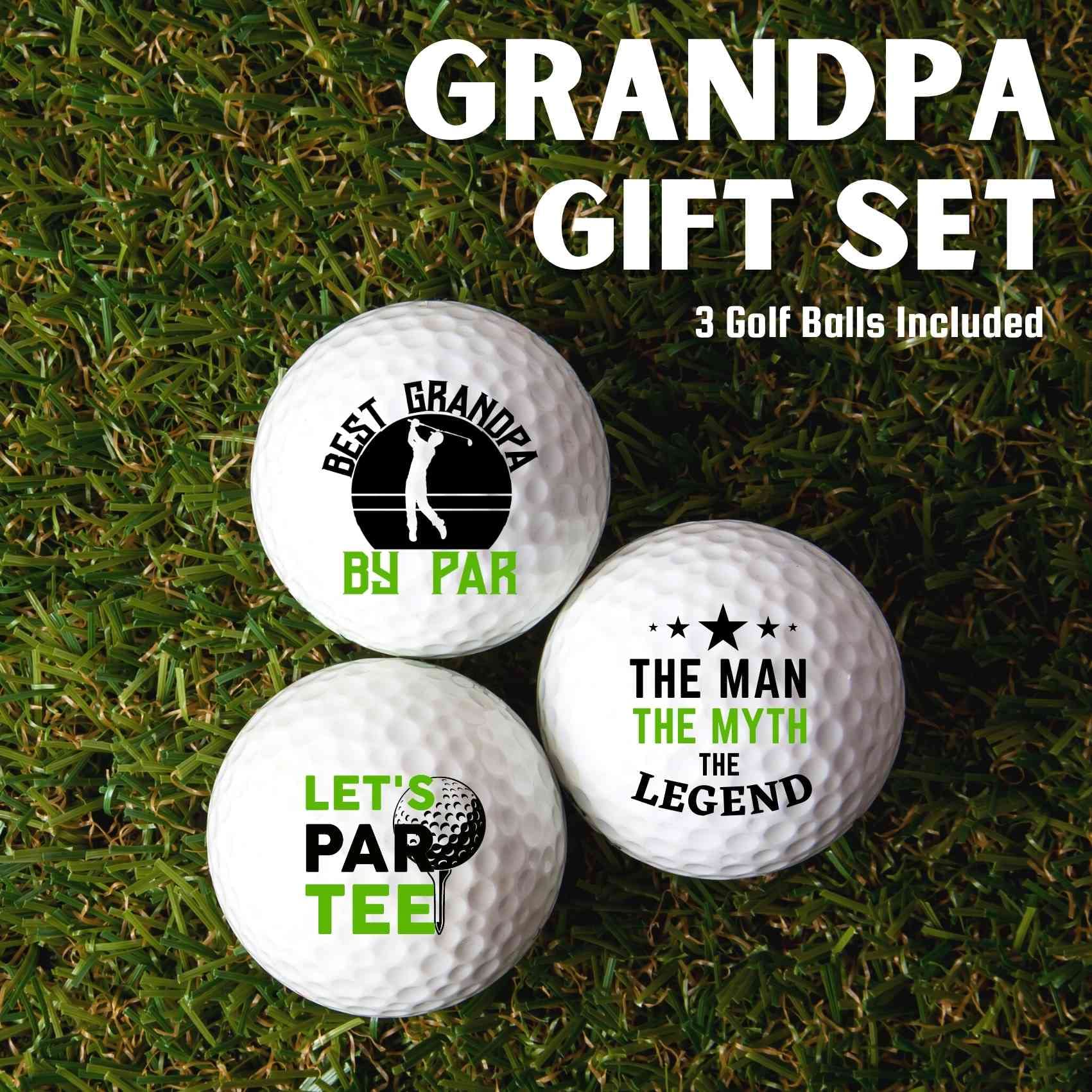 Lustiges Opa-Geschenkset Mit Golfbällen – Personalisierte Golf-Geschenkidee – Für Geburtstag, Vatertag Oder Jubiläum