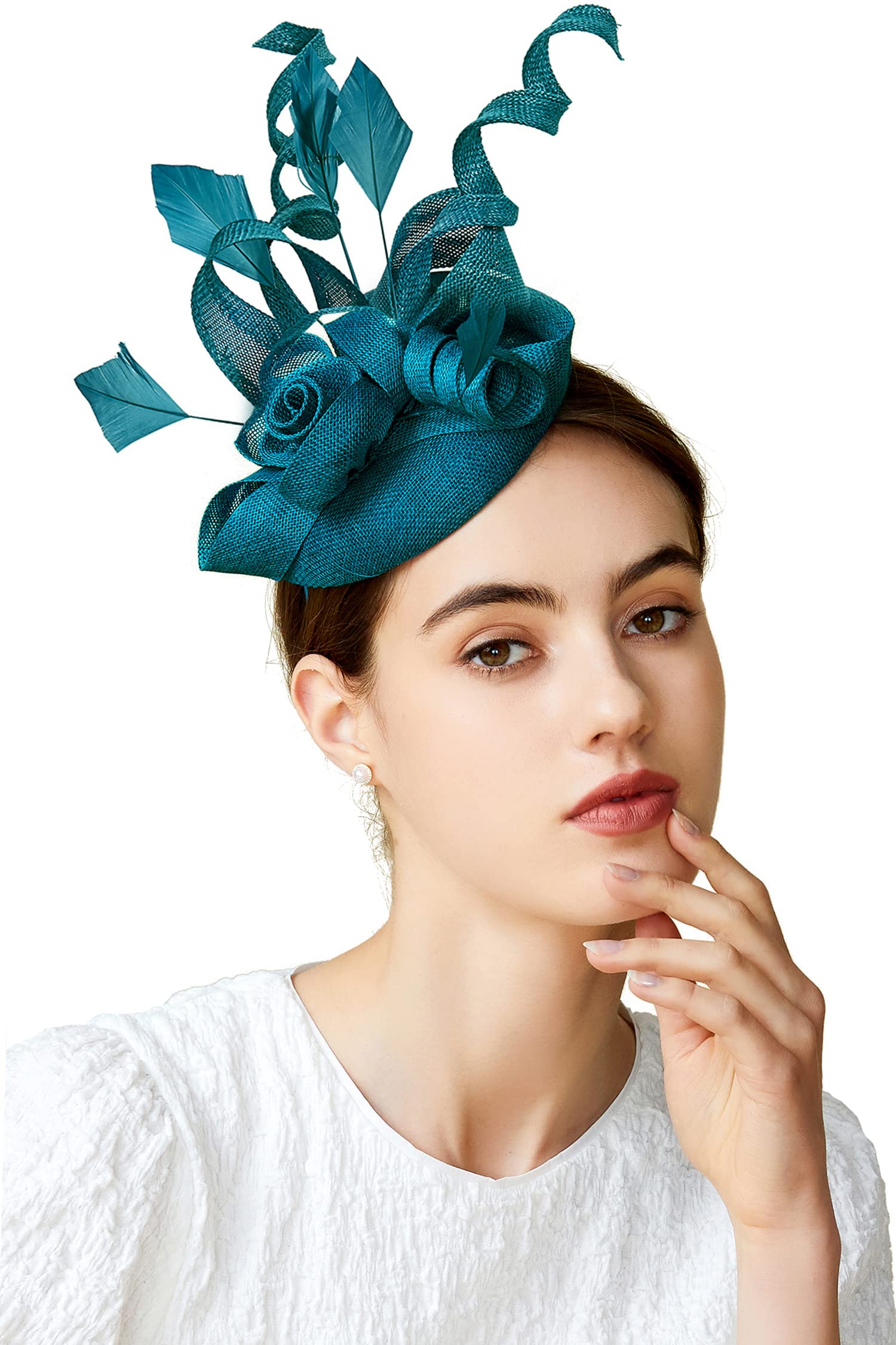 Fascinator da donna per tea party Kentuckys Derbys cappello