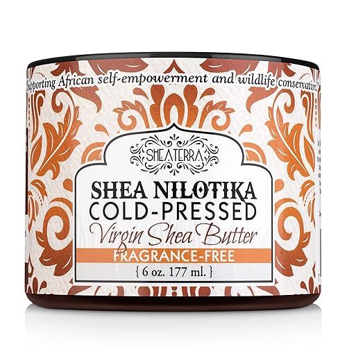Miniatura 7 de Shea Terra Organics Manteca de karité virgen prensada en frío 100% orgánica, hierba de limón de coco, crema natural antienvejecimiento para la piel,