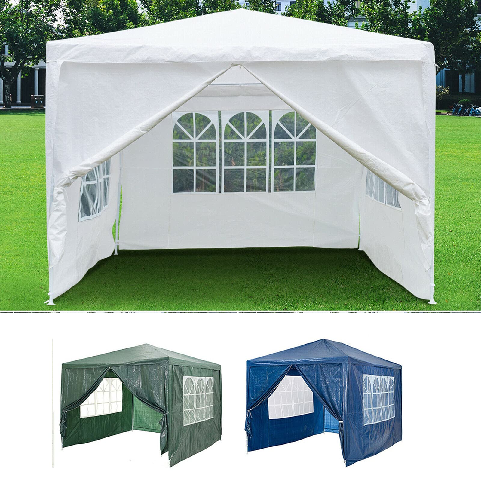 Buy JAOSY Gazebos Heavy Duty, Party Tent Outdoor Garden Gazebo, 3x3m
