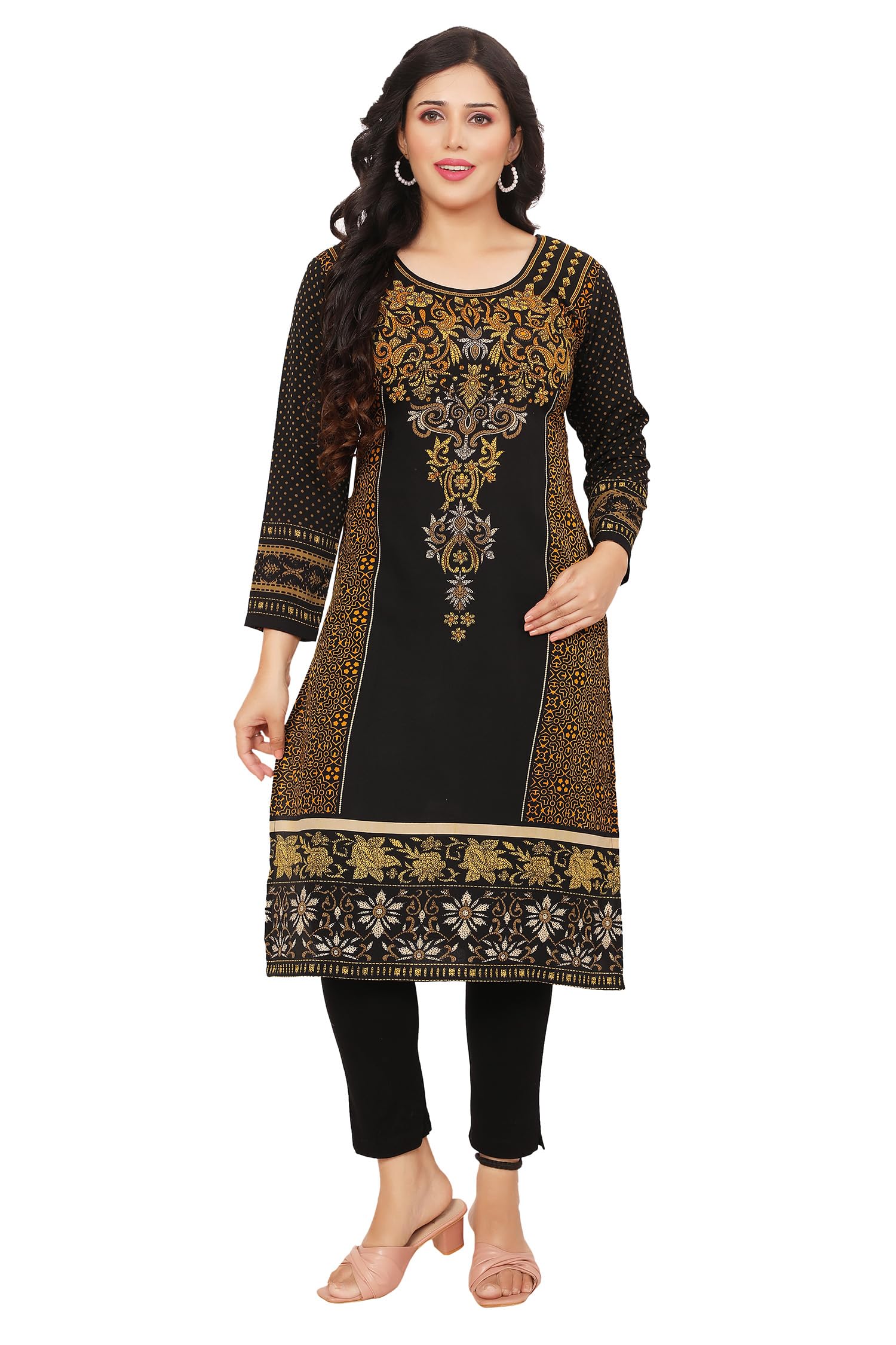 Maple Clothing Long Kurti Women's Indian Tunic Top Kurta Outfit