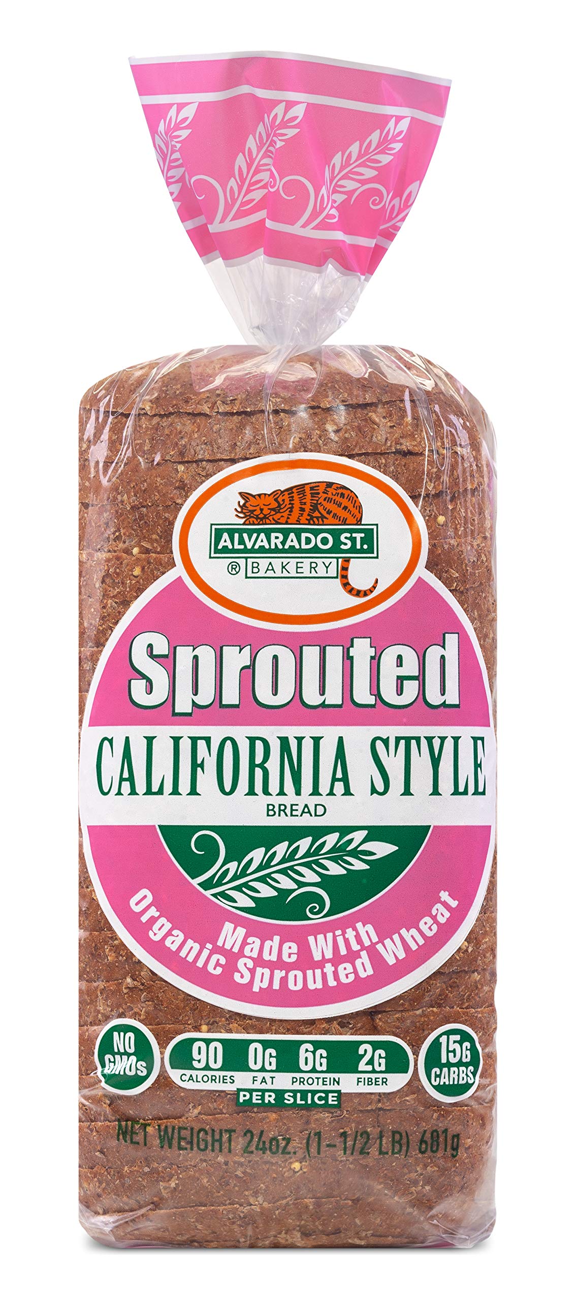 Alvarado St. Bakery, Sprouted California Style Bread, Organic, 24 oz (Frozen)
