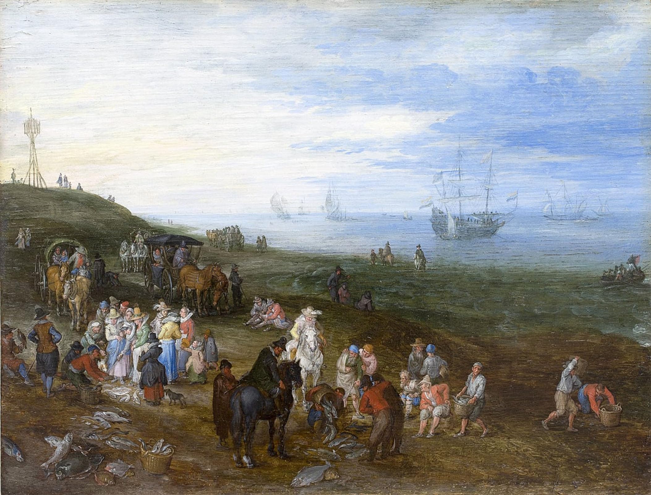 SERENDIPITP Vintage Wall Art Canvas Nordic Poster Canvas Print Picture Return of Pechen by Jan the Elder Brueghel Wall Art Poster for Home Decor 60x90cm