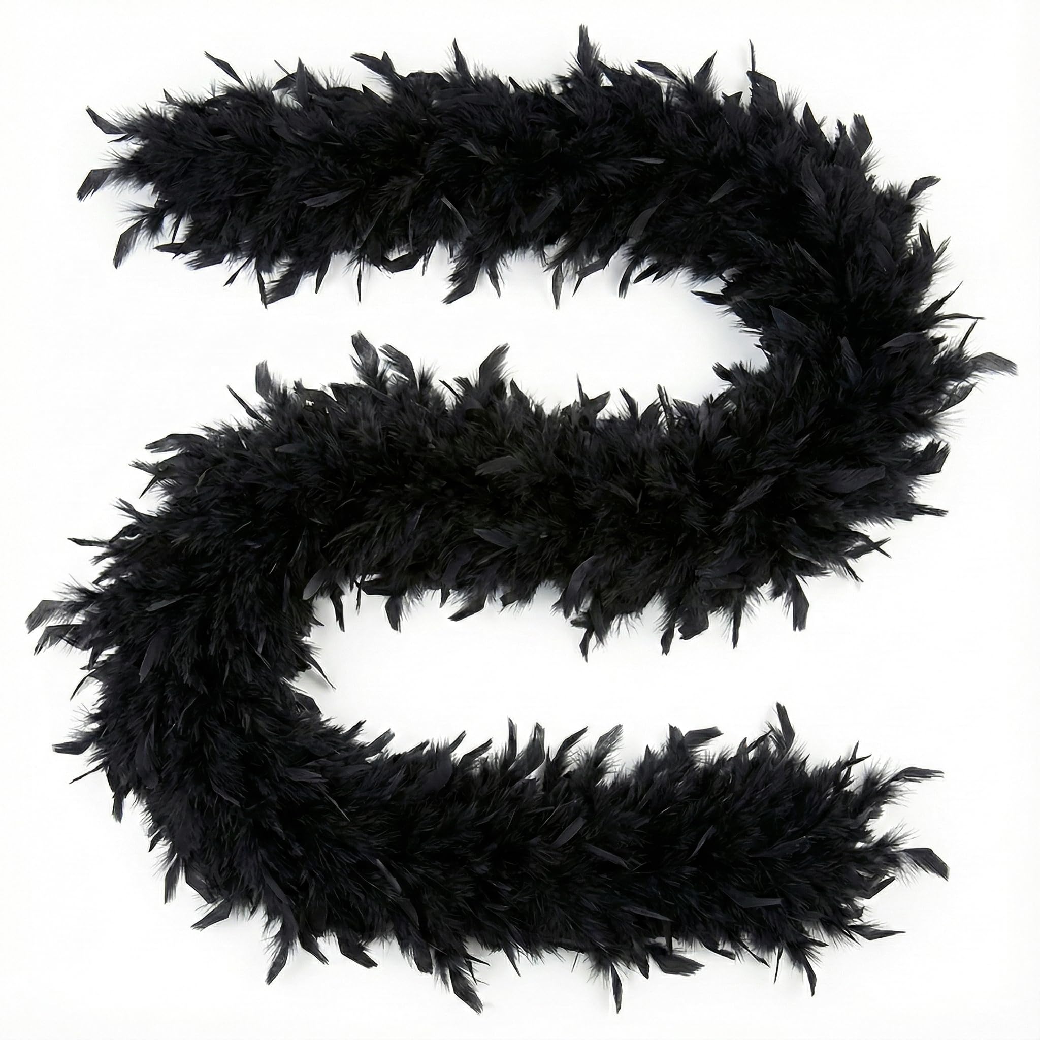 FAIRY TRENDZ Feather Boa (150cm) Fluffy 1920s Accessories for Women, Great Gatsby Flapper Style, Burlesque, Abba Themed Party & Hen Night Fancy Dress Soft Marabou Style Scarf