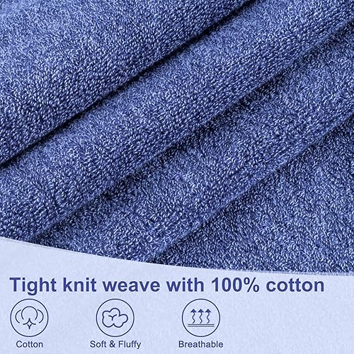 Miniatura 3 de 3 Pcs Premium Bath Towels,100% Cotton Bathroom Towels, Lighter Weight & Super Absorbent, Soft FeelQuick Dry Bath Towels for Bathroom, Gym, Hotel &