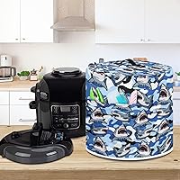 Vista 82 de Cubierta abstracta para freidora de aire con estampado de corazón, cubierta de olla a presión de 3 cuartos de galón, cubierta antipolvo para olla a