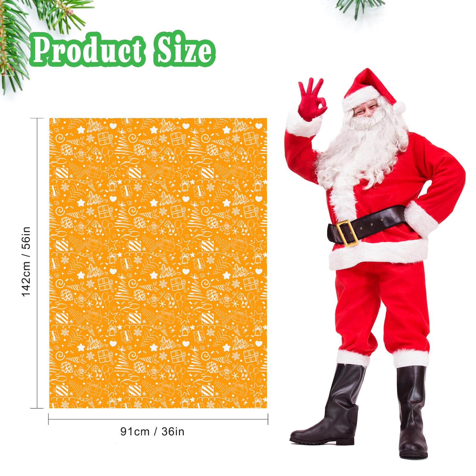 OAOCOLOR Extra Large Christmas Gift Bags - 56x36 Inches, 2-Pack, Perfect For Big Presents, Holiday Wrapping - View #8