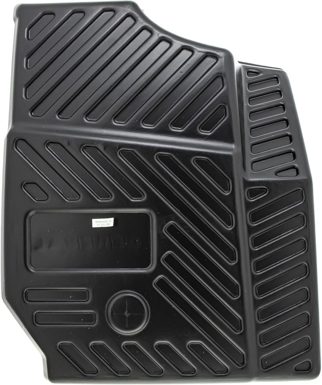 Polaris Front Driver and Passenger Floor Mats for General, Noise Dampening, Enhanced Traction, Easy Clean, Black, Set of 2, 2881934