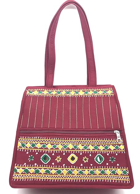 srishopify handicrafts Premium Rakhi Gift For Sister on Rakshabandhan Gifts Bhabi Brother Birthday Stylish Cotton Handmade Women's Tote Bag Hobo Shoulder Ladies Girls