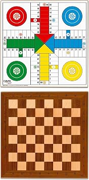 Cayro 33 x 33 x 1 cm Ludo Checkers Board