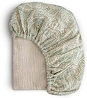 Vista 20 de mushie Sábana bajera ajustable de muselina extra suave 192 hilos 28 x 52 pulgadas (rubor)