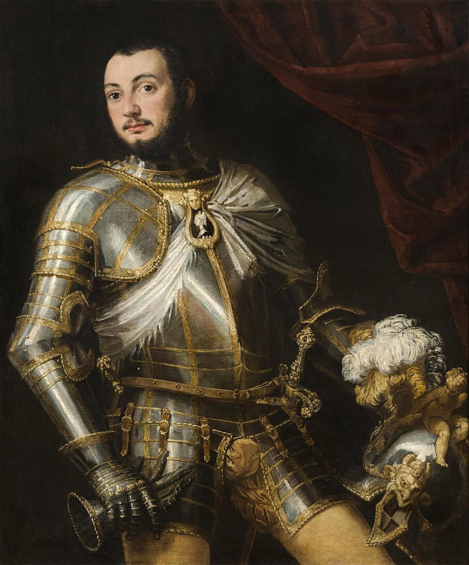 POSTERIIk Famous Modern Artwork Art Mural Portrait Ofcollaltino Collalto by Paolo Veronese Oil Paintings Pictures for Home Decor 60x90cm