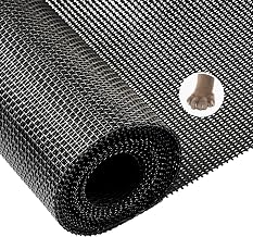 HOFUDON Mosquito net 120 x 250 cm reinforced and extra thick fibreglass | Mosquito Net for Window, Scratch-Resistant and Rip-proof, Anti-Mosquito Net, Black