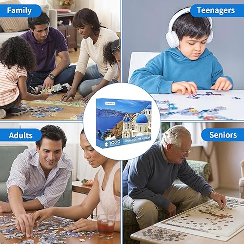 Miniatura 4 de Rompecabezas de 1000 piezas para adultos, de Terrazza del caffè la sera, Place du Forum, Arles, para adolescentes y niños, arte clásico de Vincent