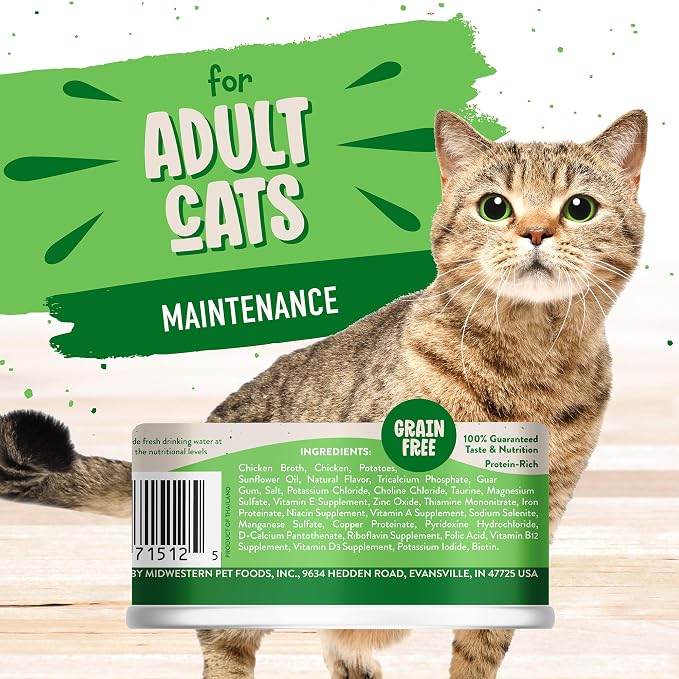 Comida húmeda para gato Earthborn Holistic sabor pollo 3 oz pack 24 miniatura 2