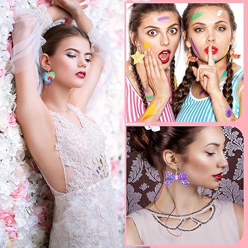 Miniatura 5 de 15 hojas de cuero sintético de 8.3 x 6.3 pulgadas, hoja de cuero de verano, hojas de cuero sintético coloridas, hoja de tela de cuero para