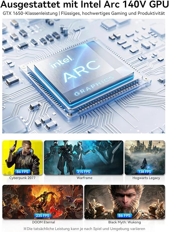 GMKtec K13 Mini PC Intel Ultra 7 256V mit 5G LAN|PD-Stromversorgung(8K/8T Bis zu 4.8GHz) K13 Micro PC mit 16GB DDR5 8533 512GB PCIe 4.0 SSD mini Gaming pc mit grafikkarte Intel Arc 140V|USB 4.0 * 2