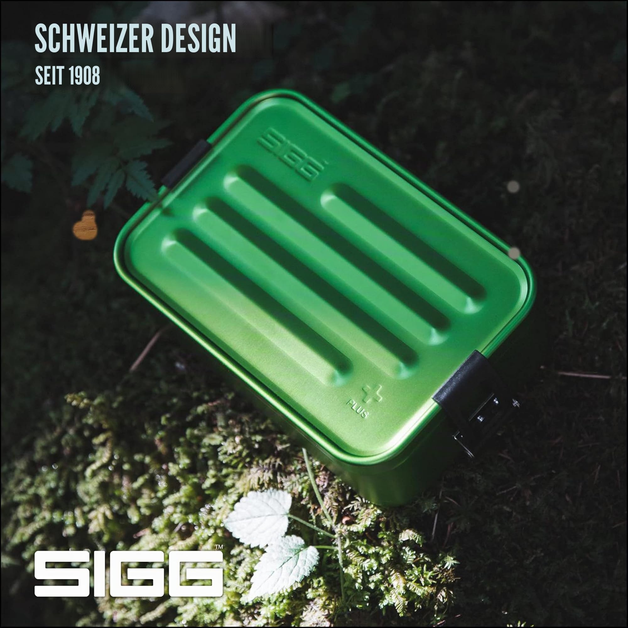 SIGG - Alu Lunchbox Plus - Brotdose Mit Unterteilung - Preisgekrönt - Spülmaschinenfest & Mikrowellengeeignet - Absolut Dicht - Federleicht - S, L