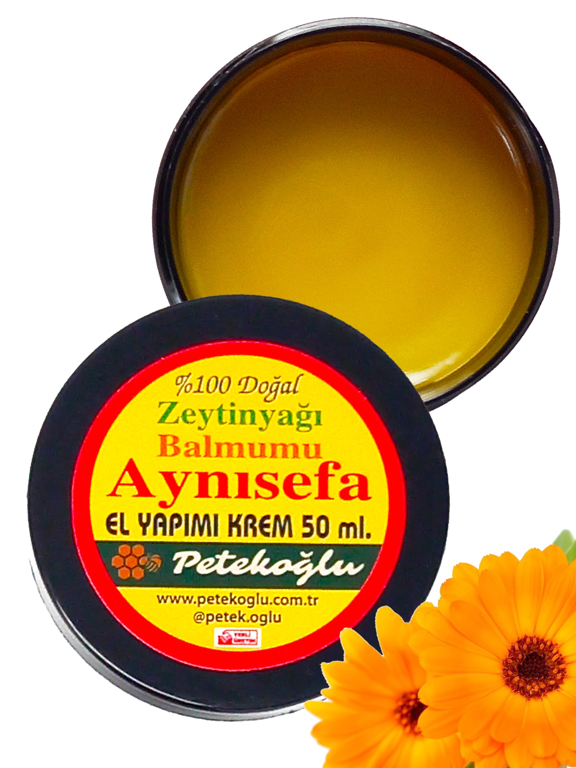 Petekoğlu (50ML) Aynısefa Balmumu Zeytinyağlı Krem El Yapımı%100 Doğal