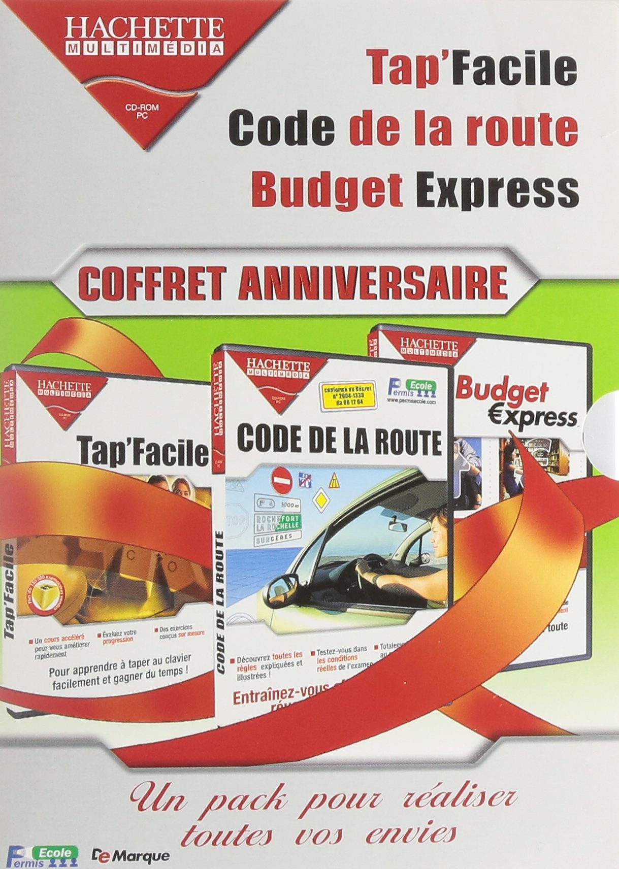 Logiciel pack ados : Tap' Facile + Budget Express + Nouveau code la route