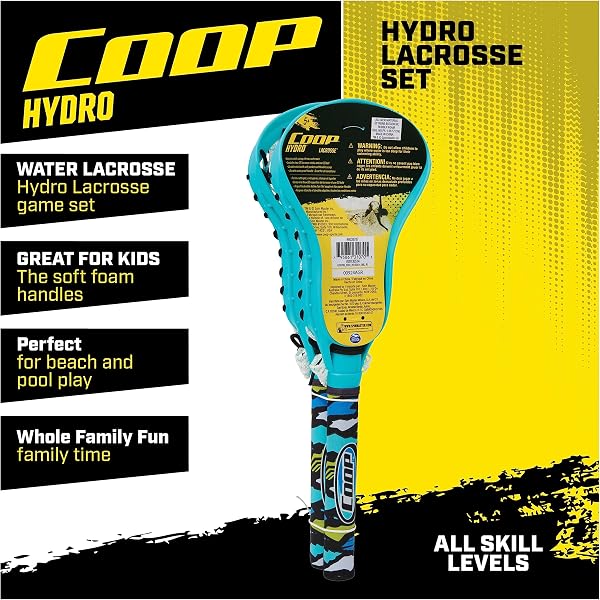 Coop by SwimWays Hydro Lacrosse, Blue, Outdoor Games for Adults & Kids - 2