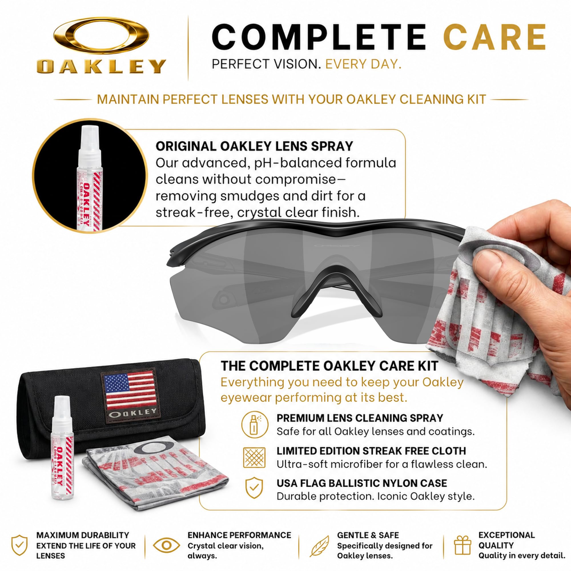 OAKLEY Gafas de sol M2 FRAME XL OO9343 de forma irregular con kit oficial de gafas