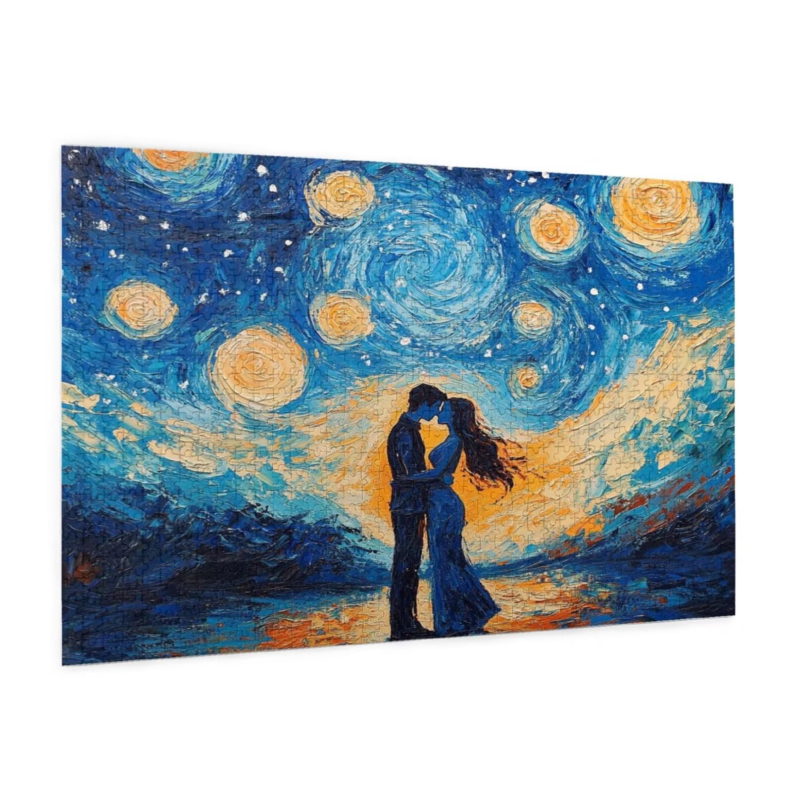 Abstrait Puzzle 1000 Pieces Couple Puzzle Adulte Design Exclusif,Découpe Laser de Précision,Activité Familiale Anti-Stress,Décoration Murale Cadeau Homme pour PuzzleAmateurs d'art 50x75cm-z517