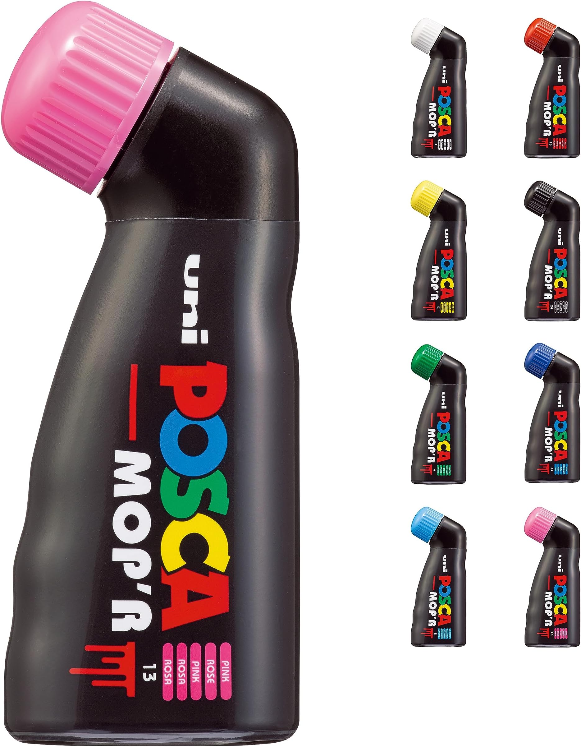 uni POSCA MOP'R PCM-22 Water-Based Paint Markers, Round Tip (22mm), Pink