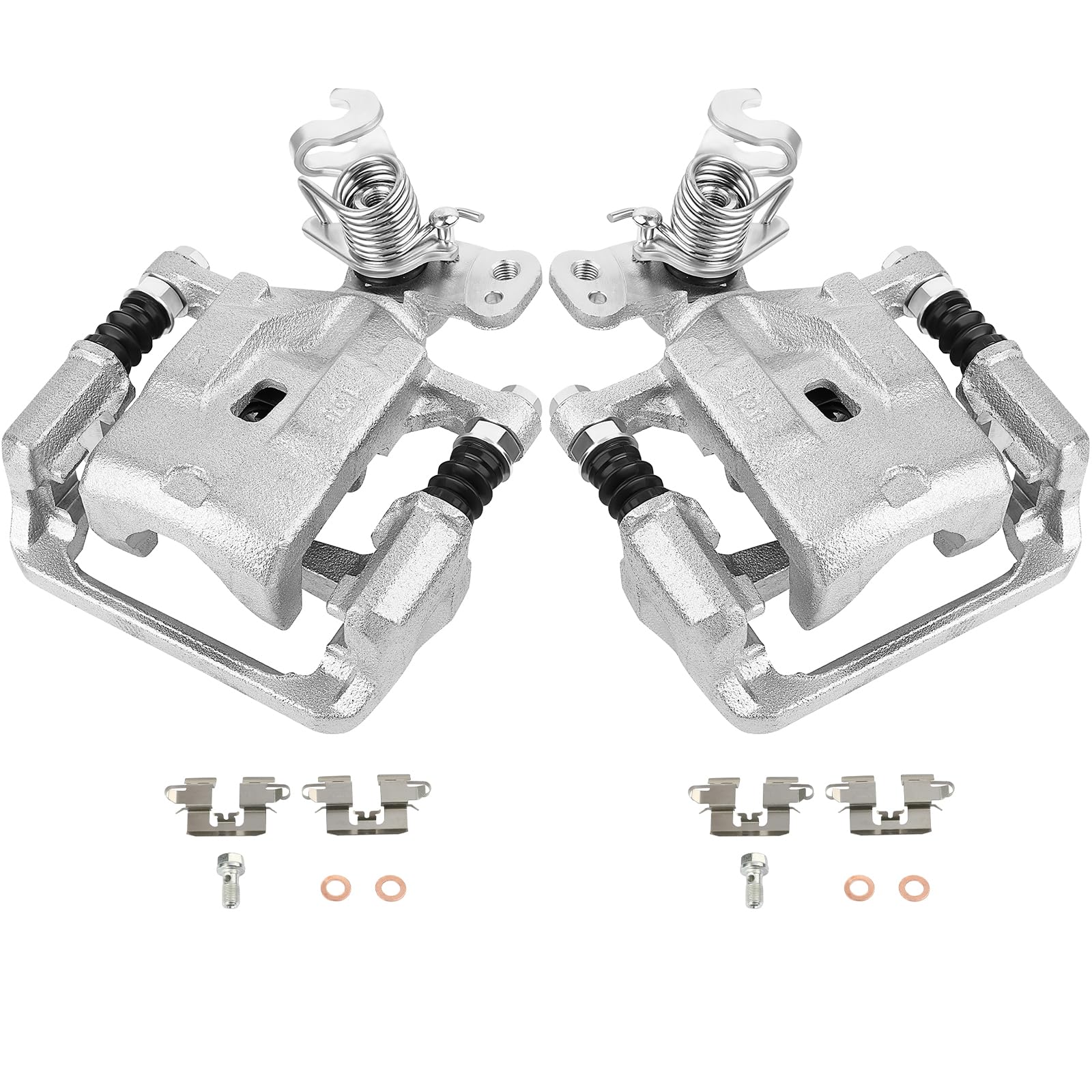 SCITOO Rear Brake Calipers With Bracket 18B5002 18B5003 Fit For Ford For Fusion 06-12 For Lincoln MKZ 07-12 For Lincoln Zephyr 06 For Mazda 6 06-13 For Mercury Milan 06-11 For Pontiac Vibe 09-10