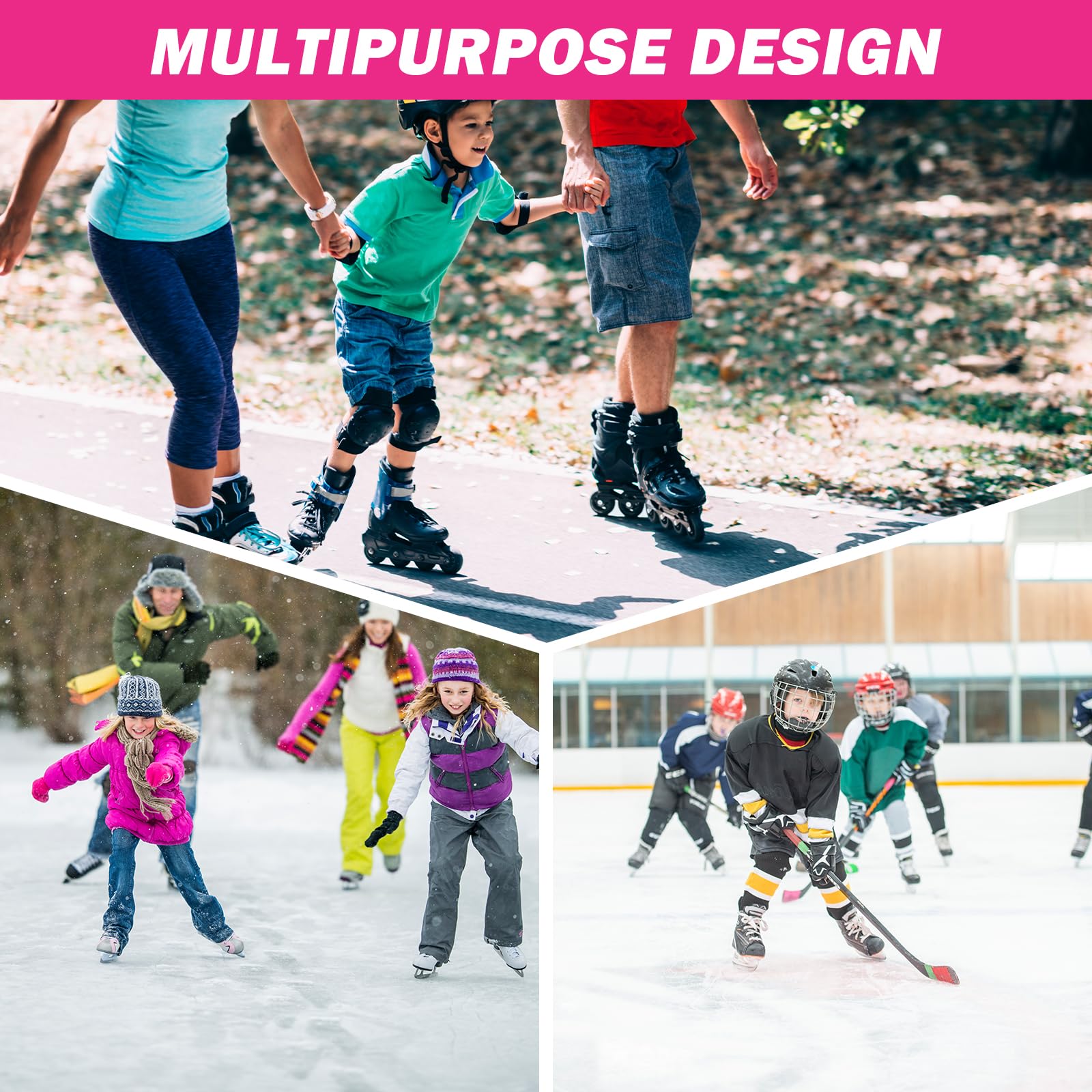 Bolsa para patines de ruedas con correa ajustable, bolsa para patinaje de adultos, bolsa para patines de hielo, bolsa para patines de hielo, bolsa para patines en línea para hombre y mujer