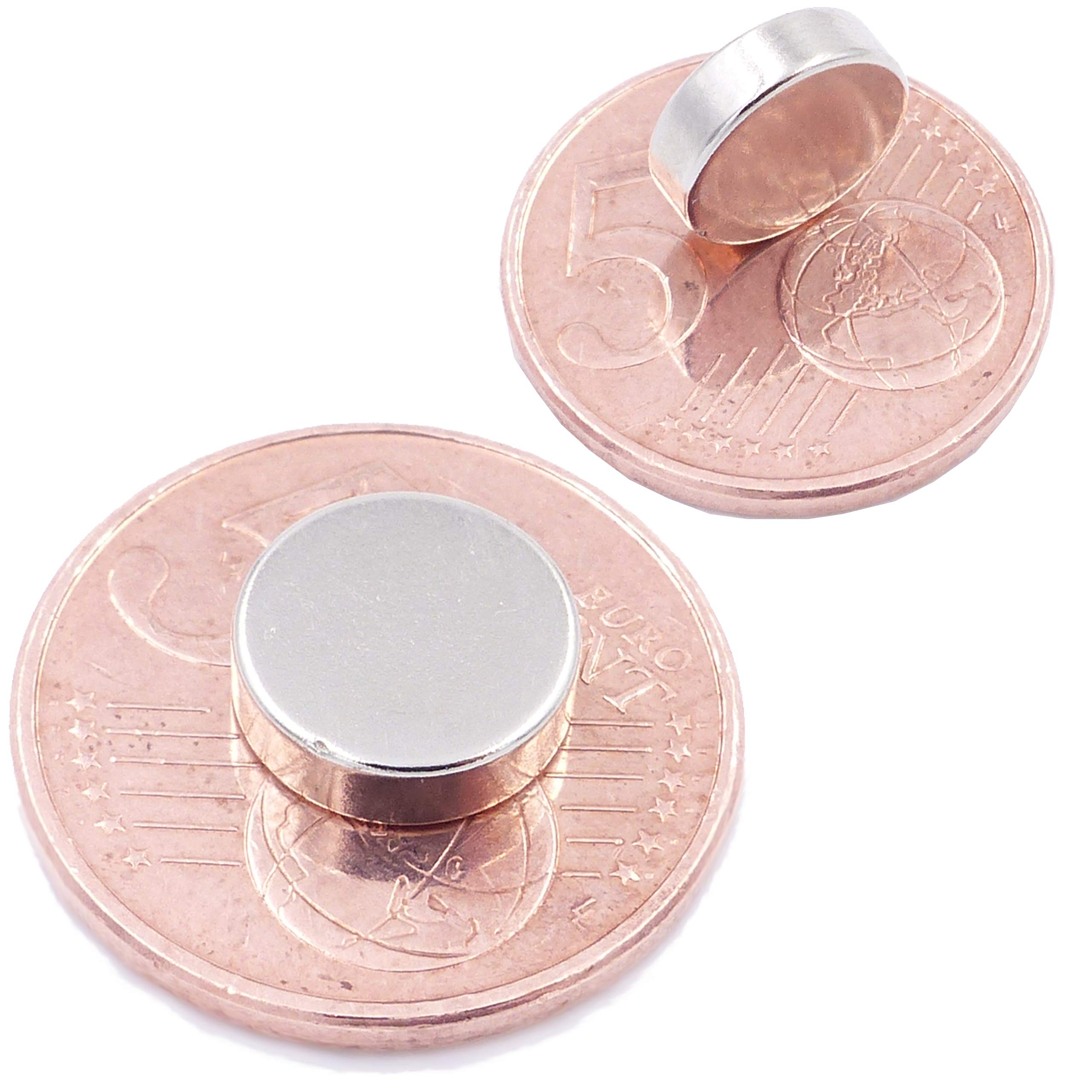 Brudazon | 35 Mini Magneti Dischi da 10x5mm | grado magnetico N52 - magneti in neodimio ultra potenti | magneti per modellismo, foto, lavagne magnetiche | piccoli, rotondi ed extra potenti