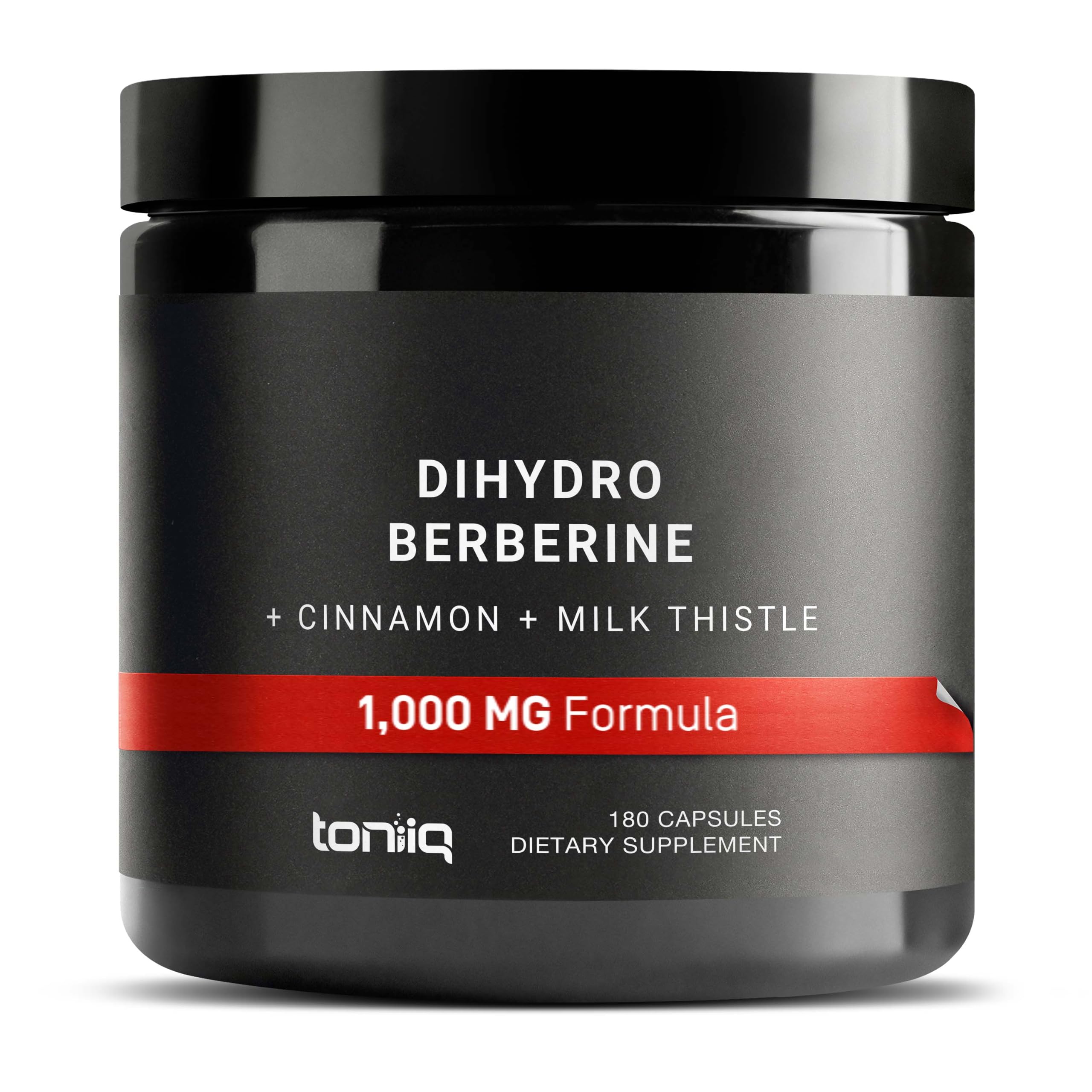 Toniiq Dihydroberberine Supplement – Ultra High Potency 1,000mg Formula 180 Count (Pack of 1)
