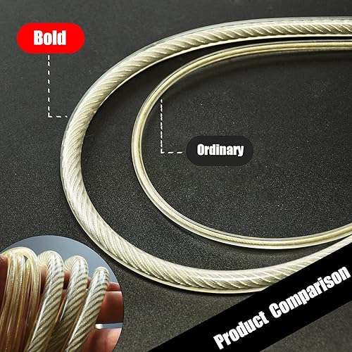 Miniatura 4 de Ahomie Cuerda de saltar pesada, cuerda de salto pesada para mujeres, hombres, entrenamiento de fitness y resistencia, cuerda ajustable audaz, asas