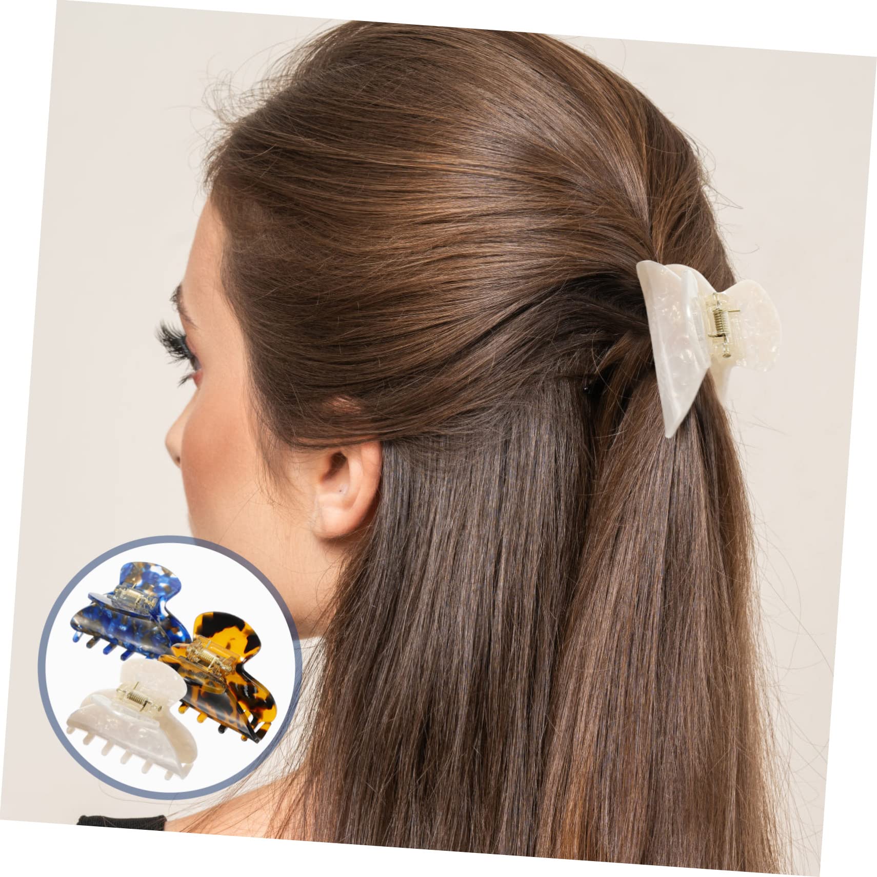 DOITOOL 9 Piezas Horquilla Pasador De Pelo Pasadores De Pelo Clip De Pelo Accesorio Para El Cabello Para Niñas Clips De Garra Pasador Colas De Caballo Niñas Clips De Garra De Pelo