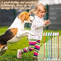 Vista 7 de Honeydak Cepillo de dientes para perros, cepillos dentales de doble cabeza, kit de cepillado de dientes para perros, cepillo de dientes de mango