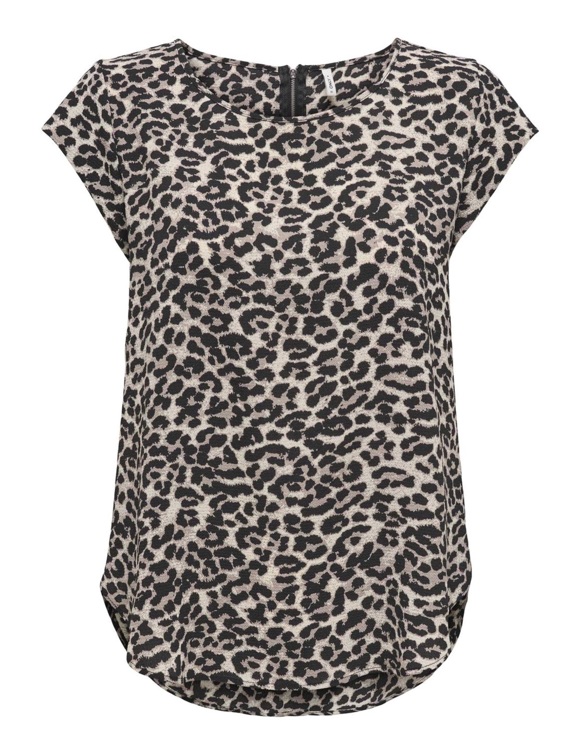 ONLY Womens Onlvic Aop Noos Wvn Top, Multicolour (Pumice Stone Aop: Leo Aop), 14 UK
