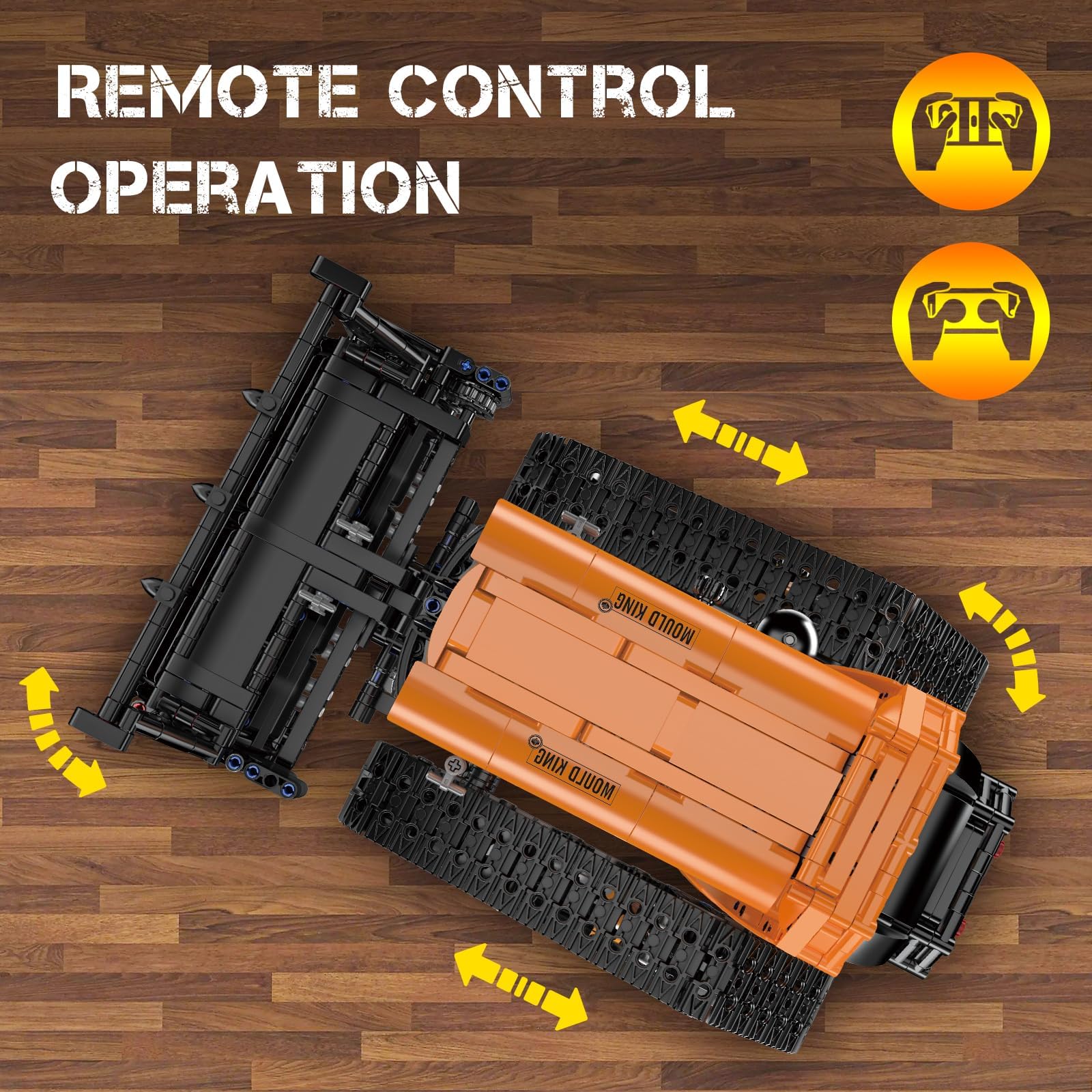 Mould King 17086 - Set di costruzione di macchine per il riciclaggio tecnico, modello motorizzato per impieghi gravosi con app e telecomando, oltre 1650 pezzi, kit MOC meccanico avanzato per adulti
