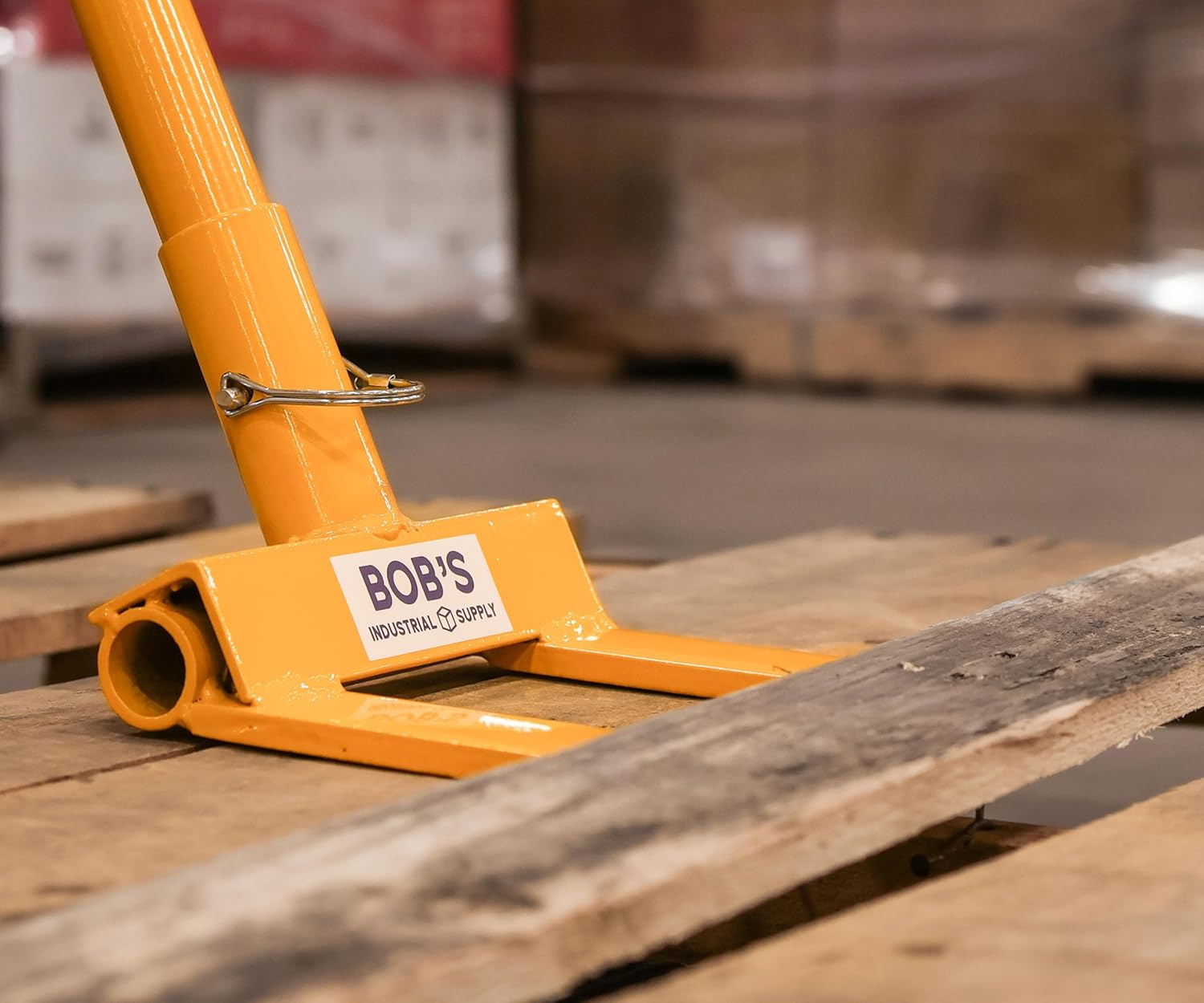 BISupply Pallet Buster Tool with Handle 3 Section 41in - Deck Wrecker Dismantler Wood Pallet Tool Breaker Pry Bar Puller